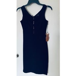 Haute Monde Black Strapless Bodycon Dress